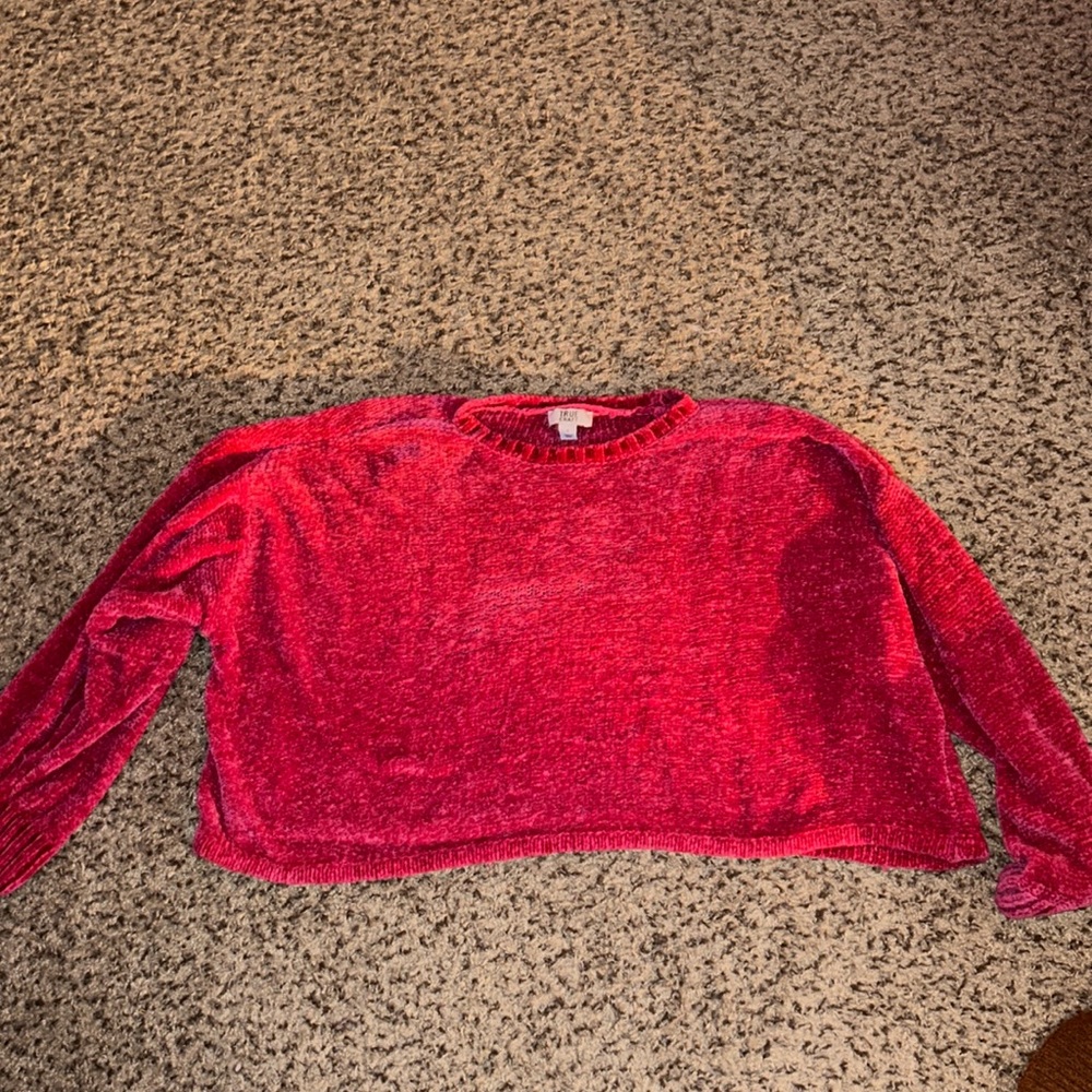 Cropped Hot Pink True Craft Sweater